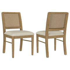 Best Furniture Outlet - Coaster - Arini Rattan Cane Dining Side Chair Sand Wash (Set of 2) - 108932SWD