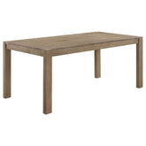 Best Furniture Outlet - Coaster - Scottsdale 71-inch Solid Wood Dining Table Washed Brown - 109181
