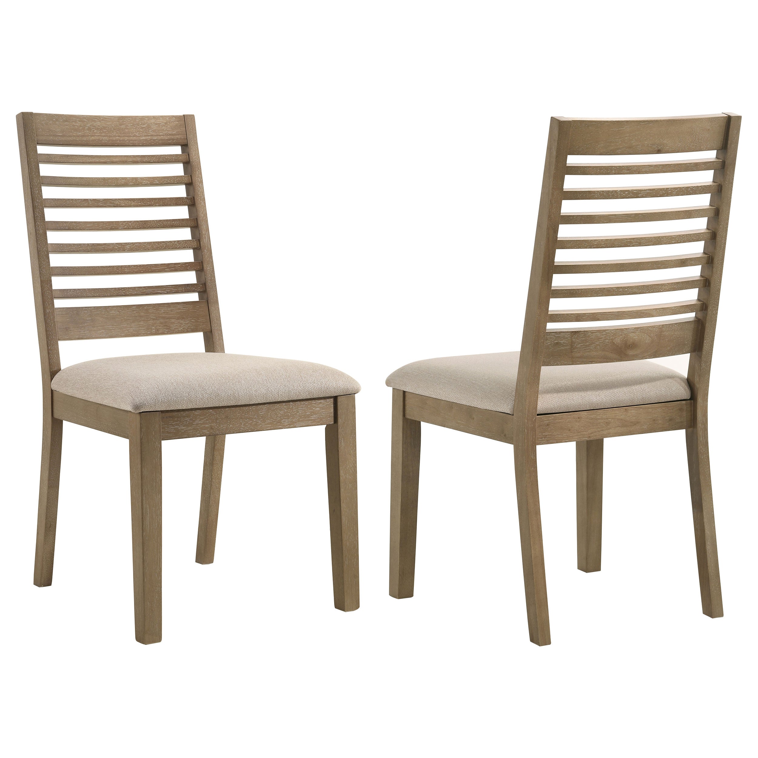 Best Furniture Outlet - Coaster - Scottsdale Wood Dining Side Chair Washed Brown (Set of 2) - 109182