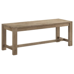 Best Furniture Outlet - Coaster - Scottsdale Wood Trestle Base Dining Bench Washed Brown - 109183