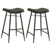 Best Furniture Outlet - Coaster - Bayu Leather Upholstered Bar Stool Espresso (Set of 2) - 109259