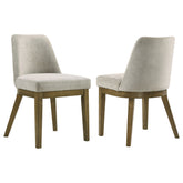 Best Furniture Outlet - Coaster - Castlewood Upholstered Side Chair Light Tan (Set of 2) - 109352