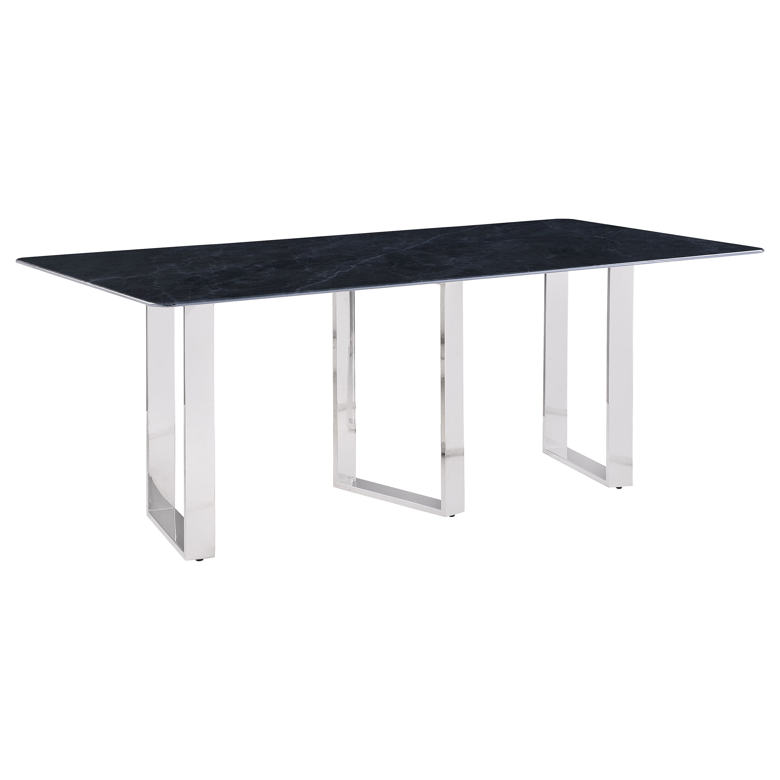Best Furniture Outlet - Coaster - Desden 79-inch Rectangular Sintered Stone Dining Table Grey - 109361