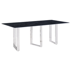 Best Furniture Outlet - Coaster - Desden 79-inch Rectangular Sintered Stone Dining Table Grey - 109361