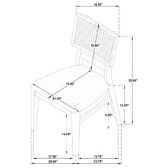 Kailani 7-piece Rectangular Wood Dining Table Set Beige Oak