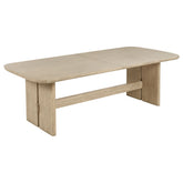 Best Furniture Outlet - Coaster - Kailani 110-inch Rectangular Wood Dining Table Beige Oak - 109381