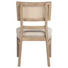 Kailani Rattan Cane Dining Side Chair Beige Oak (Set of 2)