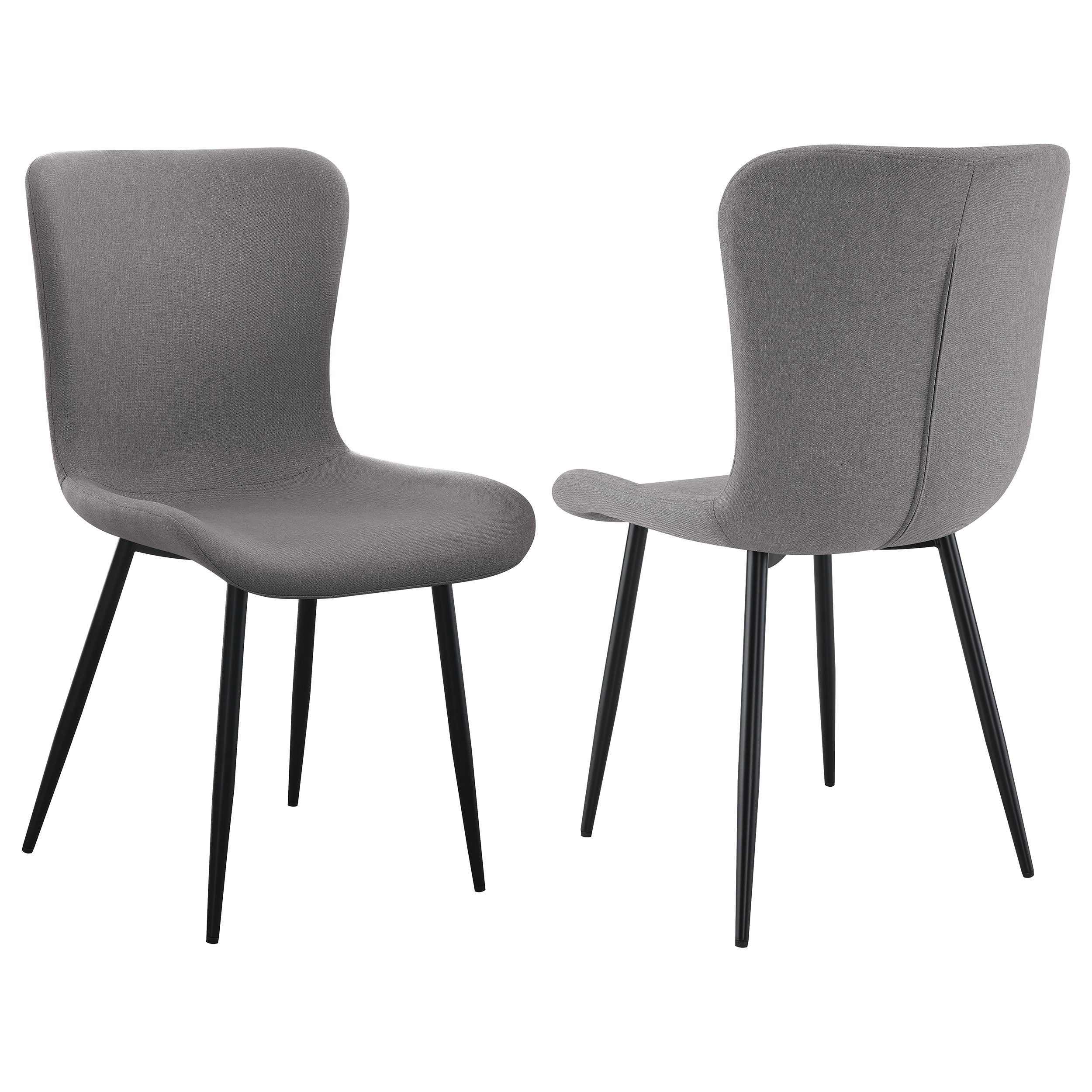 Best Furniture Outlet - Coaster - Horizon Upholstered Dining Side Chair Warm Grey (Set of 2) - 109392