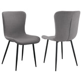 Best Furniture Outlet - Coaster - Horizon Upholstered Dining Side Chair Warm Grey (Set of 2) - 109392