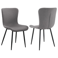 Best Furniture Outlet - Coaster - Horizon Upholstered Dining Side Chair Warm Grey (Set of 2) - 109392