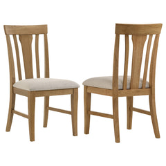 Best Furniture Outlet - Coaster - Hartville Dining Side Chair Natural Light Brown (Set of 2) - 109462