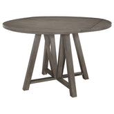Best Furniture Outlet - Coaster - Athens Round 60-inch Drop Leaf Counter Dining Table Grey - 109858