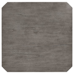 Athens Round 60-inch Drop Leaf Counter Dining Table Grey