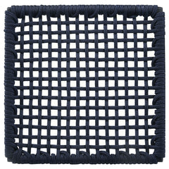 Nakia Woven Rope Dining Side Chairs Dark Navy (Set of 2)