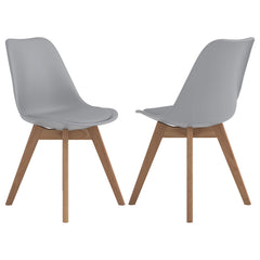 Best Furniture Outlet - Coaster - Caballo Polypropylene Dining Side Chair Grey (Set of 2) - 110132