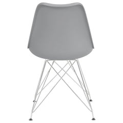 Juniper Polypropylene Dining Side Chair Grey (Set of 2)