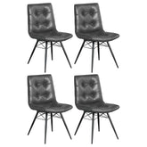 Best Furniture Outlet - Coaster - Aiken Upholstered Dining Side Chair Charcoal (Set of 4) - 110302