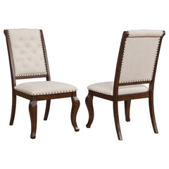 Best Furniture Outlet - Coaster - Brockway Upholstered Dining Chair Barley Java (Set of 2) - 110312