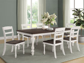Best Furniture Outlet - Coaster - Madelyn 7-piece Rectangular Dining Table Set Coastal White - 110381-S7