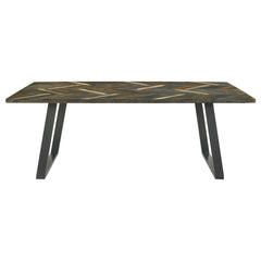 Misty 5-piece Rectangular Dining Set Sheesham and Camel