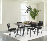 Best Furniture Outlet - Coaster - Misty 7-piece Rectangular Dining Set Sheesham and Espresso - 110681-S7E