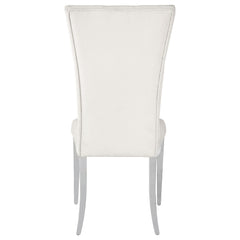 Kerwin Velvet Upholstered Dining Side Chair White (Set of 2)