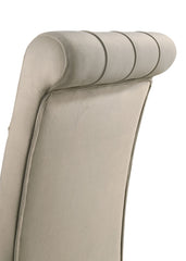 Alana Velvet Upholstered Dining Side Chair Sand (Set of 2)