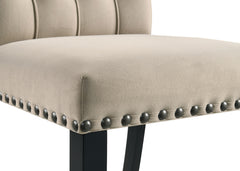 Alana Velvet Upholstered Dining Side Chair Sand (Set of 2)