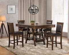 Best Furniture Outlet - Coaster - Dewey 5-piece Rectangular Dining Table Set Walnut - 115208-S5
