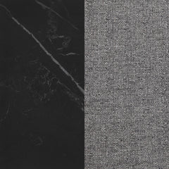 Smith 5-piece Rectangular Ceramic Top Dining Table Set Black