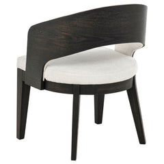 Leandro 5-piece Round Dining Table Set Burnished Black
