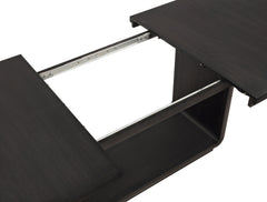 Leandro 7-piece Rectangular Dining Table Set Burnished Black