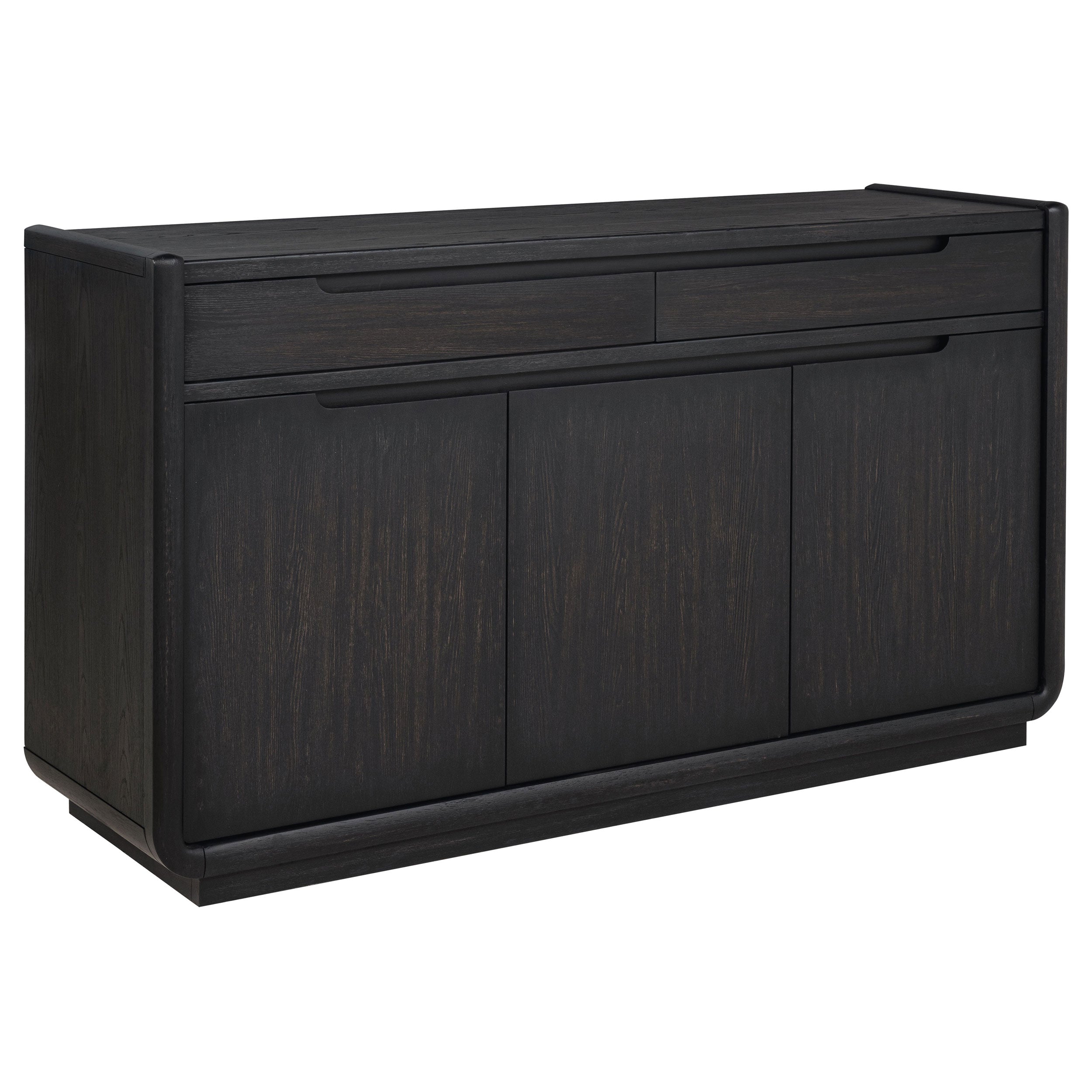 Best Furniture Outlet - Coaster - Leandro 2-drawer Dining Sideboard Server Burnished Black - 115395