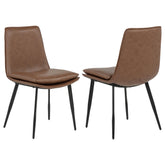 Best Furniture Outlet - Coaster - Ortega Upholstered Dining Side Chair Coffee (Set of 2) - 115472