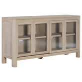 Best Furniture Outlet - Coaster - Solano Sliding Door Dining Sideboard Server Weathered Mango - 115505