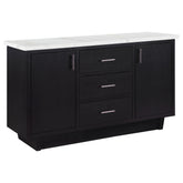 Best Furniture Outlet - Coaster - Sherry 3-drawer Marble Top Sideboard Buffet Rustic Espresso - 115515