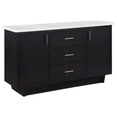 Best Furniture Outlet - Coaster - Sherry 3-drawer Marble Top Sideboard Buffet Rustic Espresso - 115515