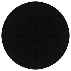Florence Round 60-inch Pedestal Base Dining Table Black