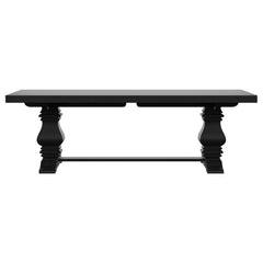 Florence 126-inch Extension Dining Table Distressed Black