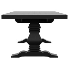 Florence 126-inch Extension Dining Table Distressed Black