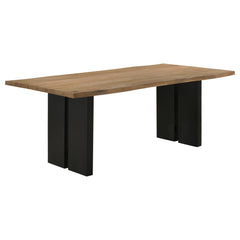 Best Furniture Outlet - Coaster - Bradshaw 80-inch Live Edge Wood Dining Table Natural Acacia - 115541