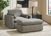 Best Furniture Outlet - Ashley Furniture - Dramatic Oversized Chair and Ottoman - Oversized Chair and Ottoman - 11702U2
