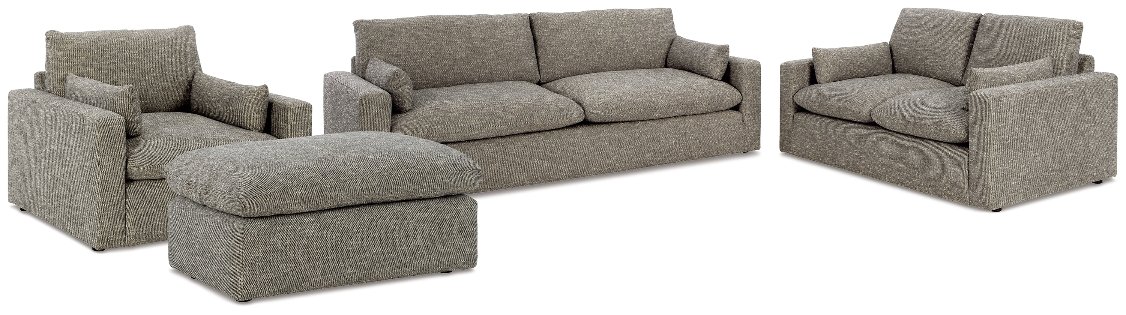 Best Furniture Outlet - Ashley Furniture - Dramatic Sofa, Loveseat, Oversized Chair and Ottoman - Sofa, Loveseat, Oversized Chair and Ottoman - 11702U3