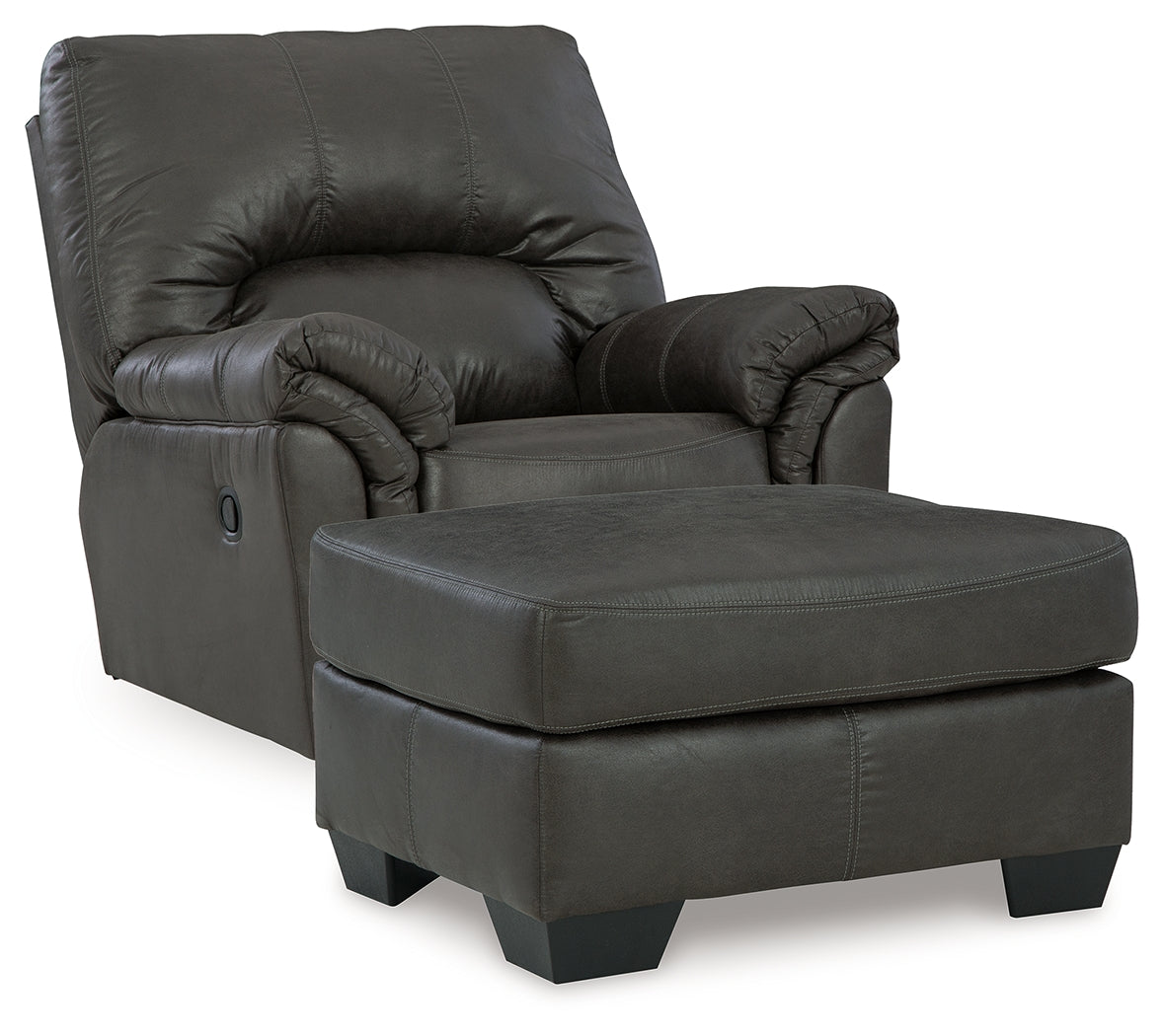Best Furniture Outlet - Ashley Furniture - Bladen Recliner and Ottoman - Recliner and Ottoman - 12021U7