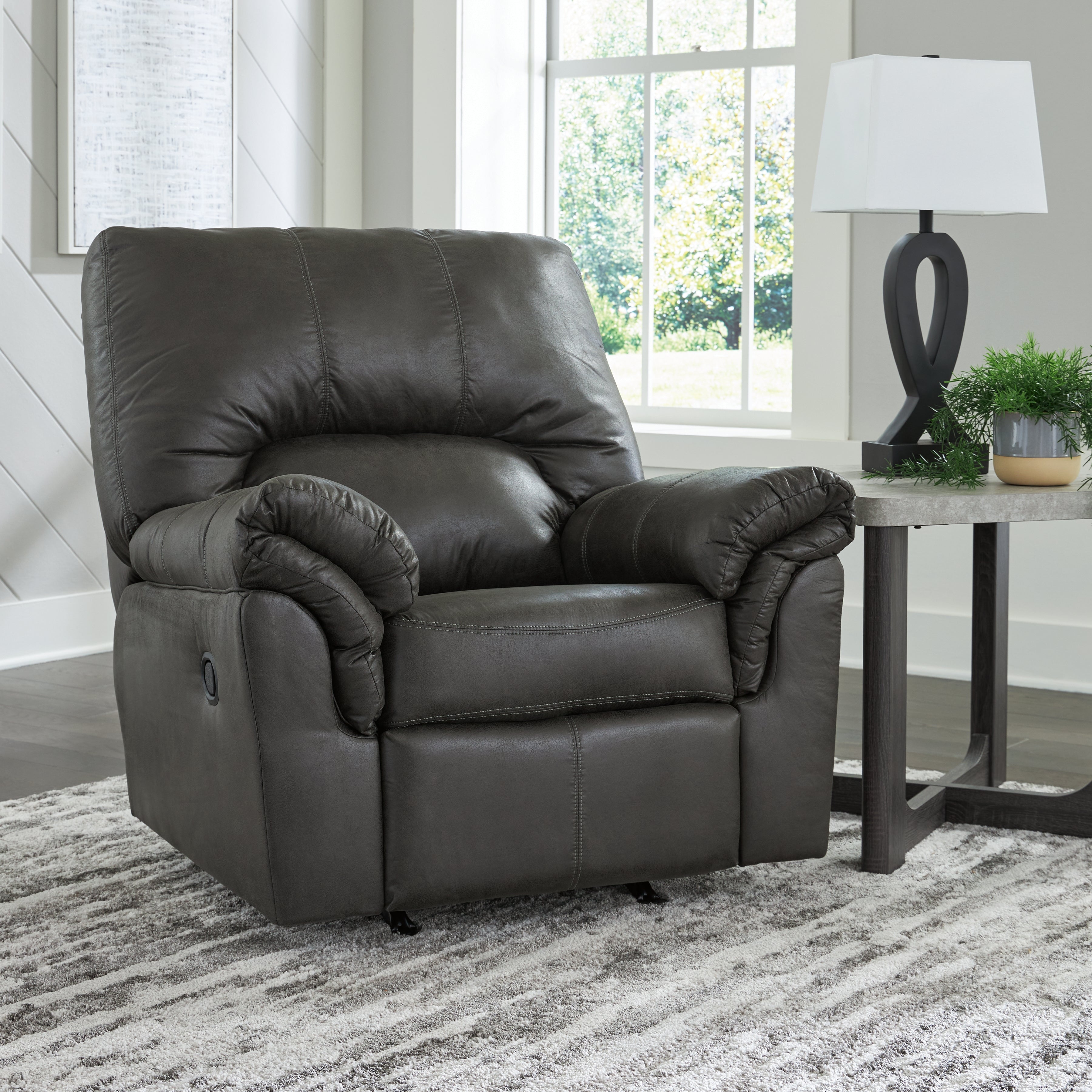 Best Furniture Outlet - Ashley Furniture - Bladen Living Room - Rocker Recliner / Slate - 1202125
