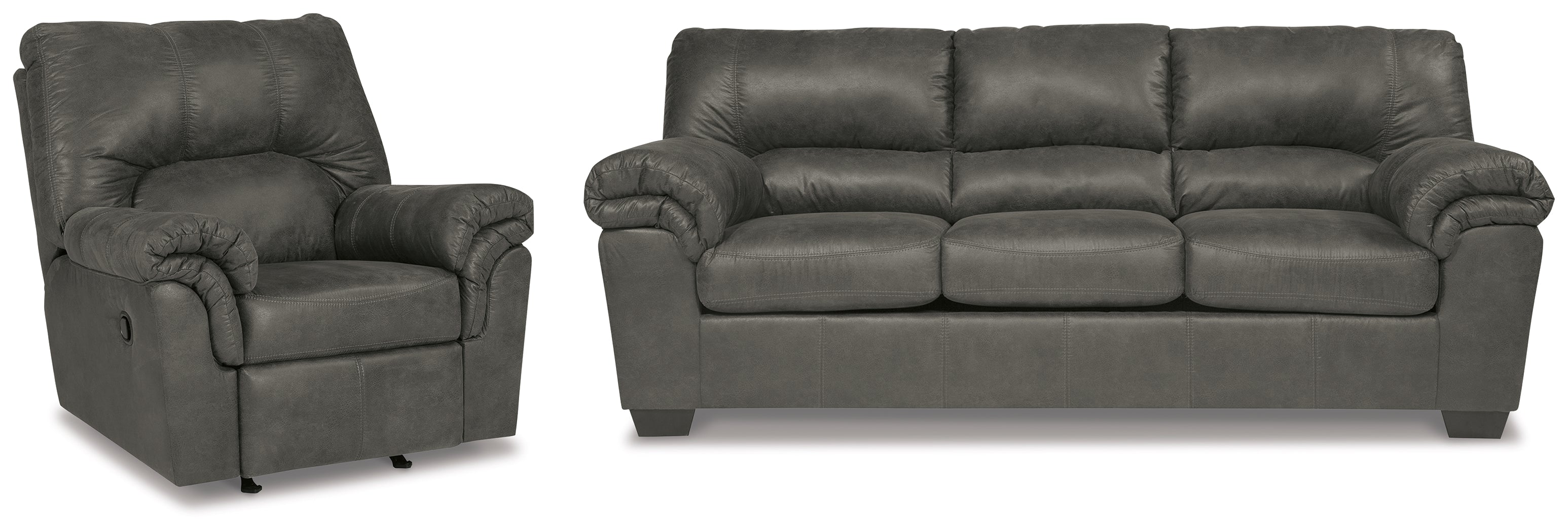 Best Furniture Outlet - Ashley Furniture - Bladen Sofa and Recliner - Sofa and Recliner - 12021U4
