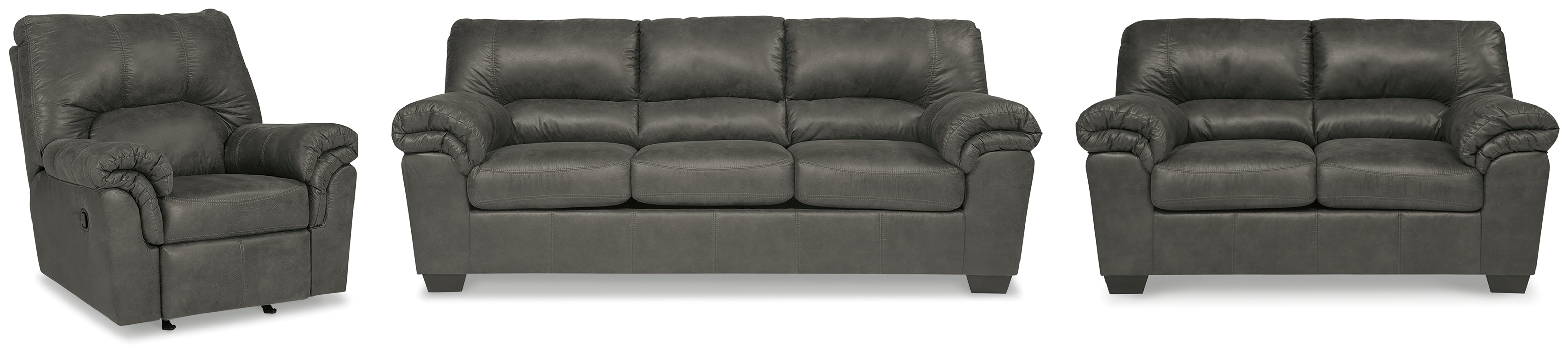 Best Furniture Outlet - Ashley Furniture - Bladen Sofa, Loveseat and Recliner - Sofa, Loveseat and Recliner - 12021U6