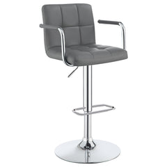 Best Furniture Outlet - Coaster - Palomar Adjustable Height Bar Stool Grey and Chrome - 121096
