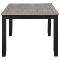 Elodie 5-piece Rectangular Extension Leaf Dining Set Black