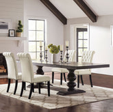 Best Furniture Outlet - Coaster - Phelps 5-piece Rectangular Dining Table Set Distressed Noir - 121231-S5